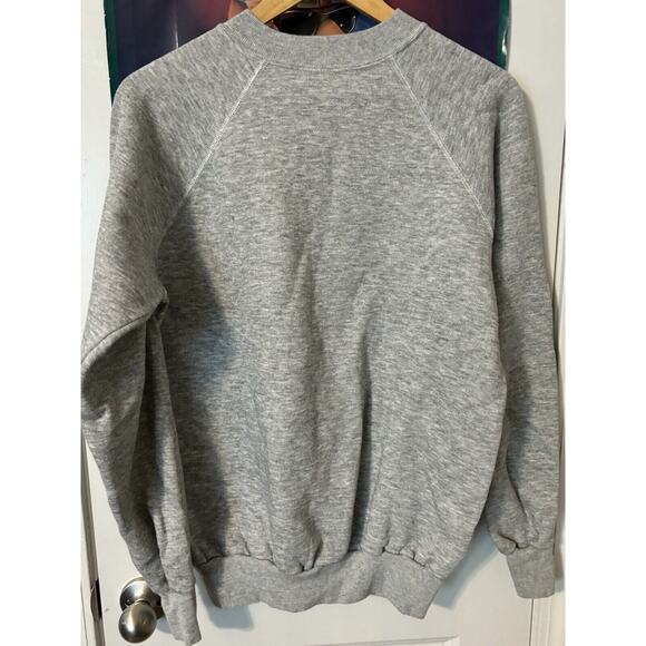 vintage 70s 80s rare rowan carrabus community college grey heather crewneck size - Picture 4 of 6